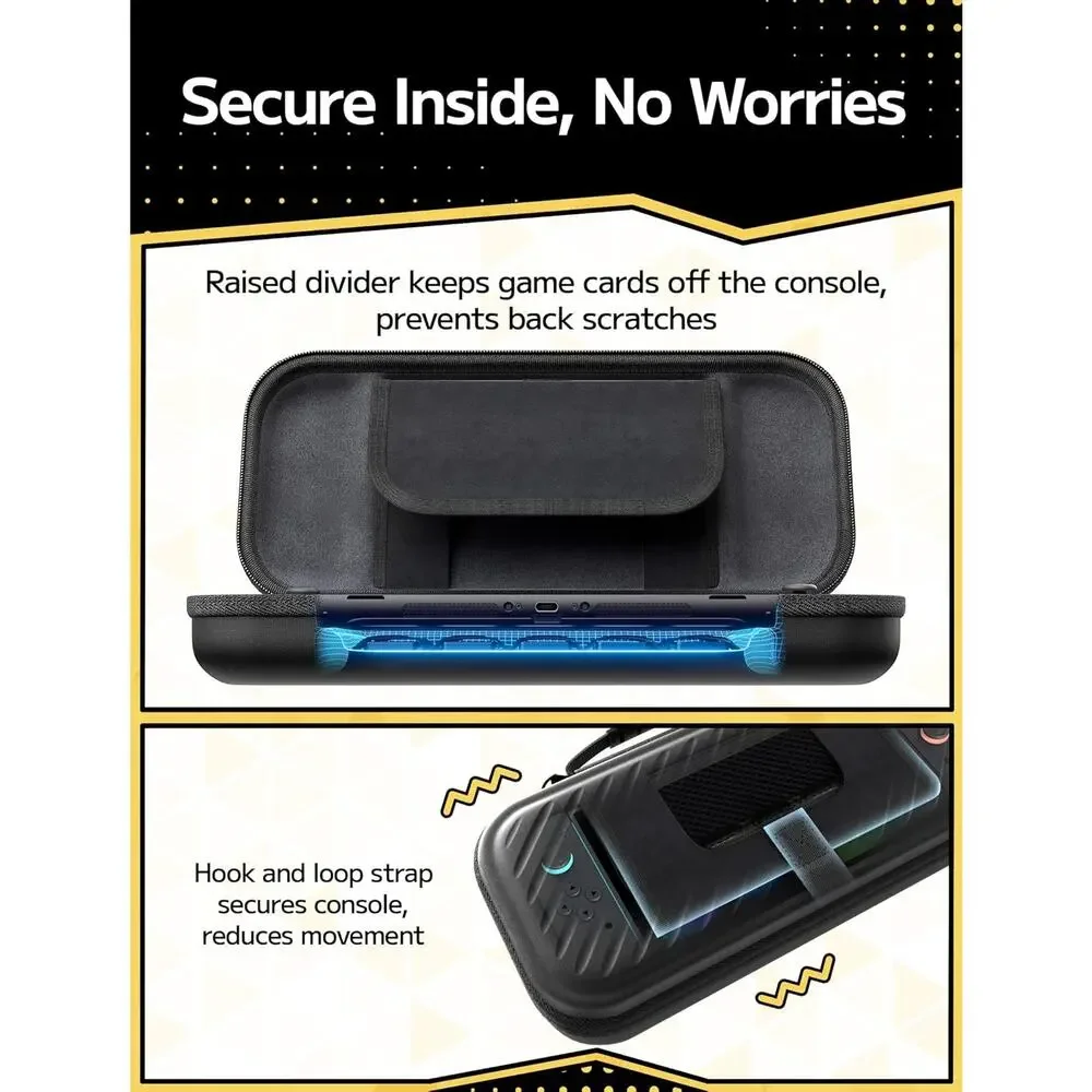 New Hard Shell Portable Case for Nintendo Switch 2 with 15 Game Card Slots